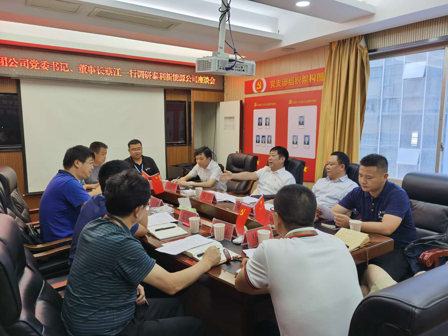 銅仁城投集團公司黨委書(shū)記、董事長(cháng)蔡江 一行調研城投泰利新能源公司