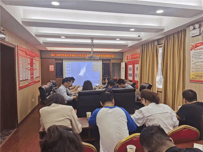 銅仁城投集團九龍地礦公司黨支部開(kāi)展 黨史學(xué)習教育專(zhuān)題研討會(huì )
