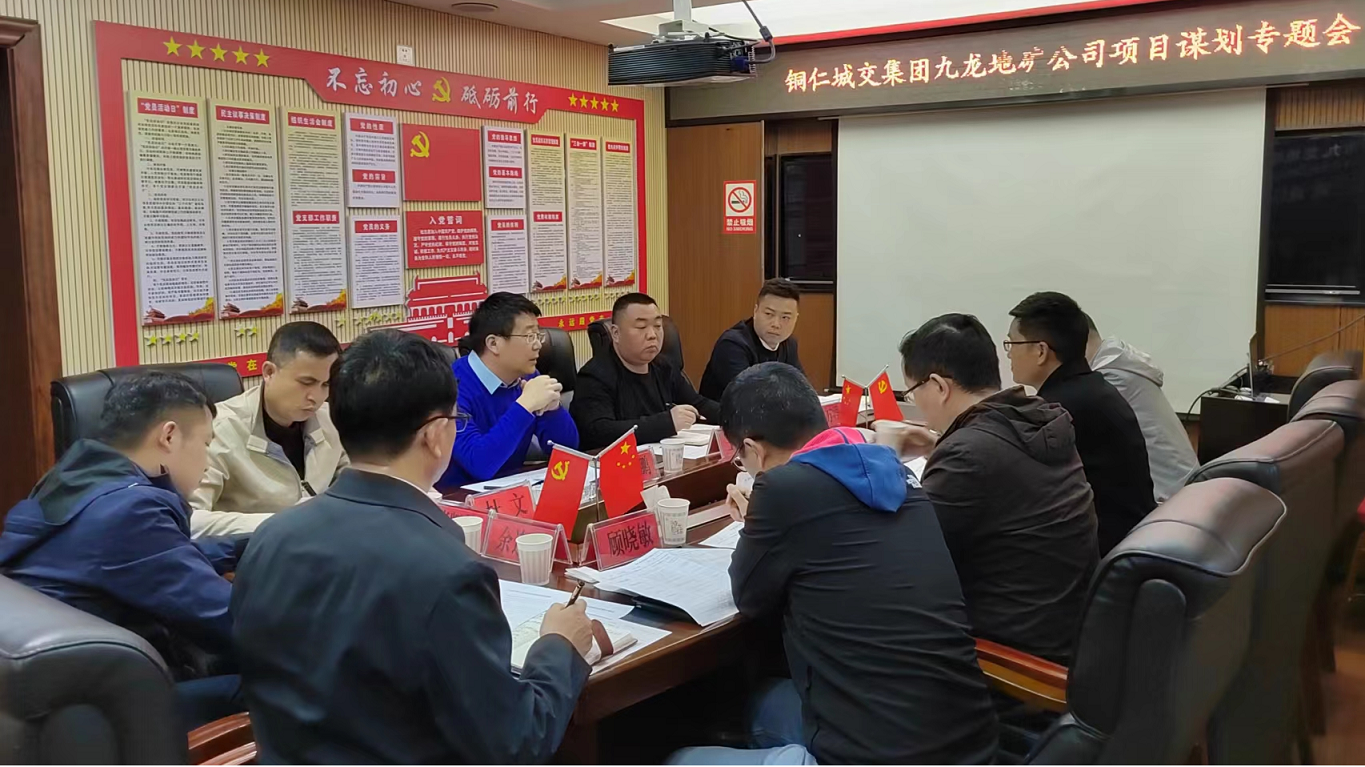 銅仁市城交集團九龍地礦公司召開(kāi)項目謀劃專(zhuān)題會(huì )議