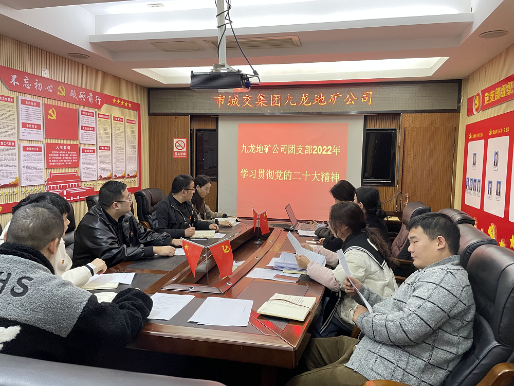 銅仁城交集團九龍地礦公司各基層黨組織、子公司傳達學(xué)習黨的二十大精神